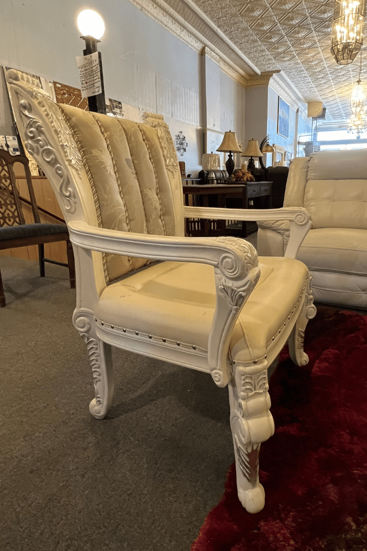 white chair