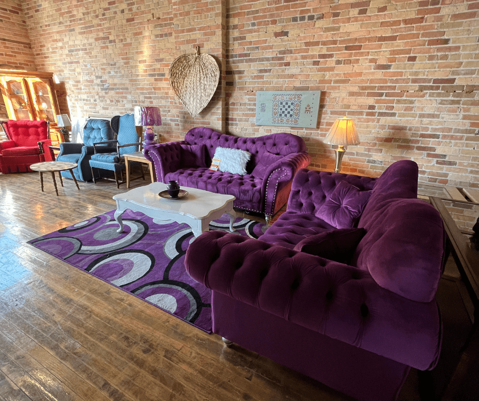 purple living room